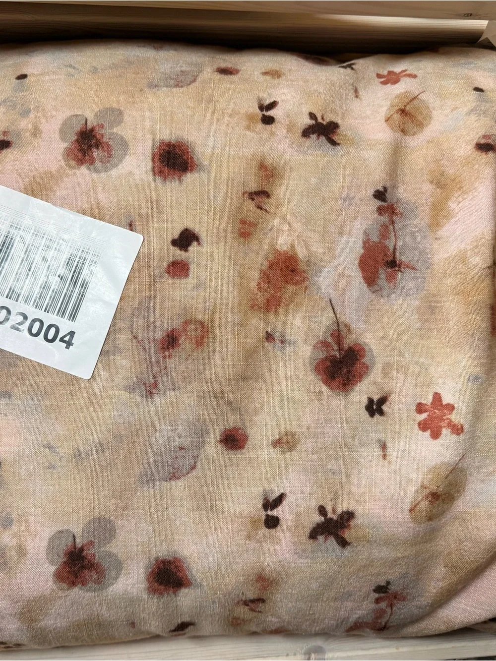King Euro Heavyweight Linen Blend Throw Decorative Pillow Floral Print Casaluna